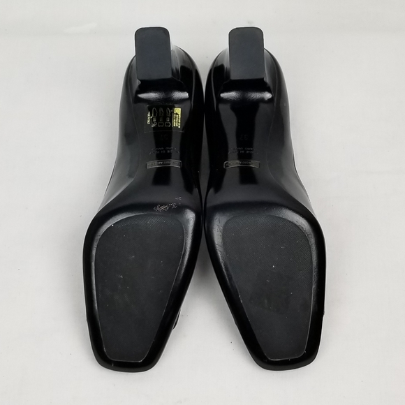 Giorgio Armani Black Block Heels Pumps size 37 - Picture 7 of 11